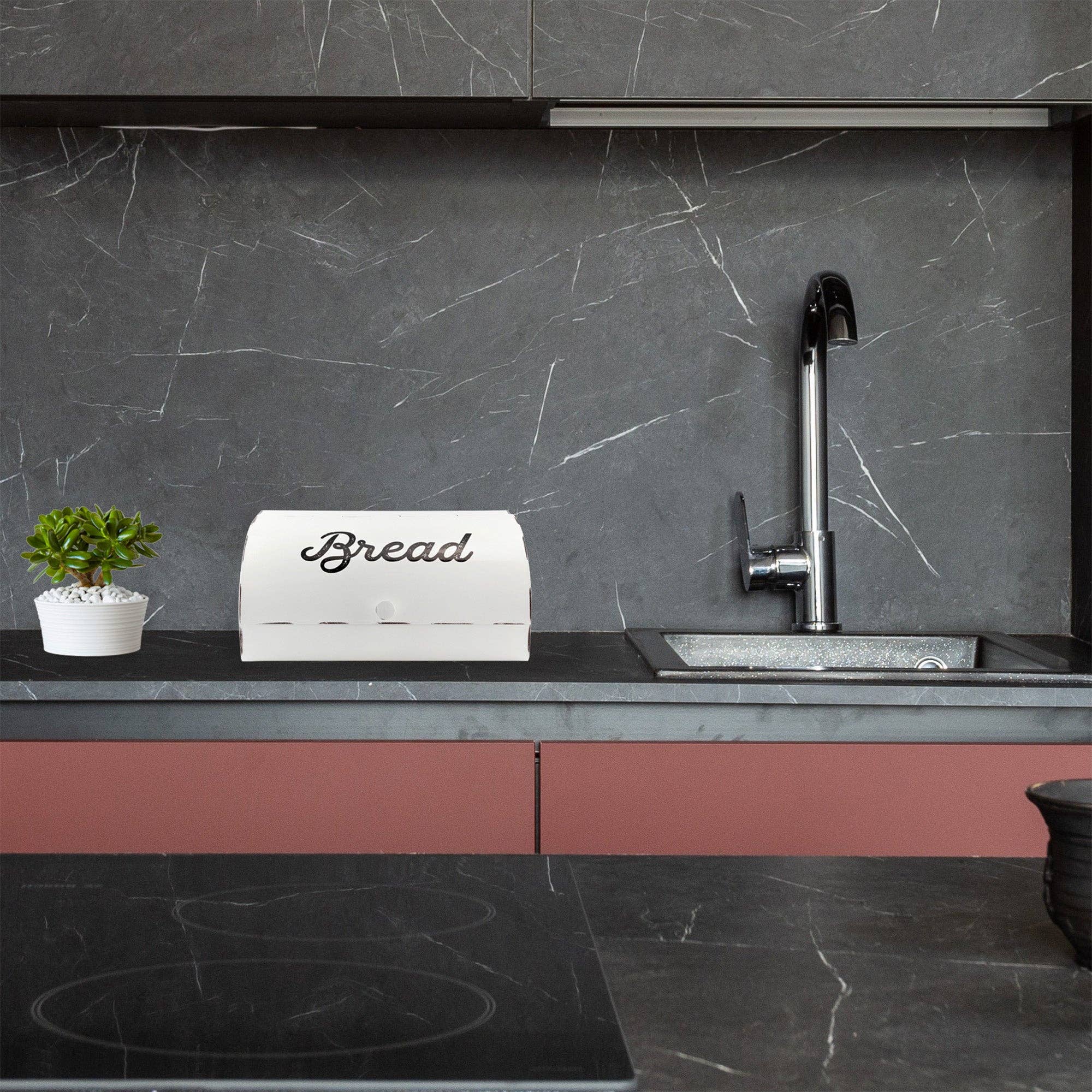 Kurated Korner - Vendita all'ingrosso Portapane - AuldHome Design Scatola per Pane in Smalto11