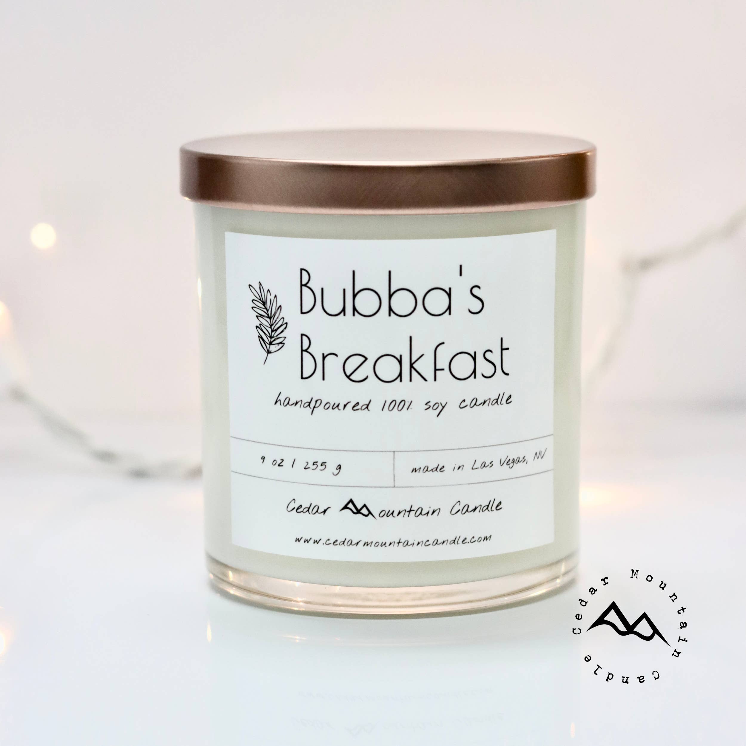 Cedar Mountain Candle - Wholesale Pot/gevulde kaars - Bubba's Breakfast Farmhouse sojakaars