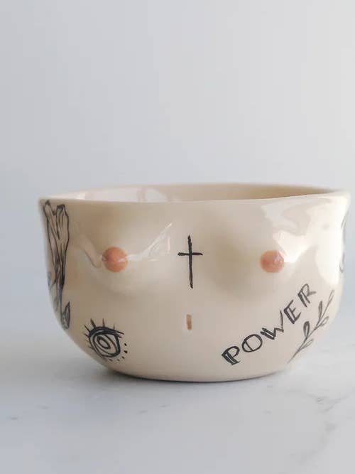 Taça Frida Com Tatuagens por atacado de Vivas Ceramica