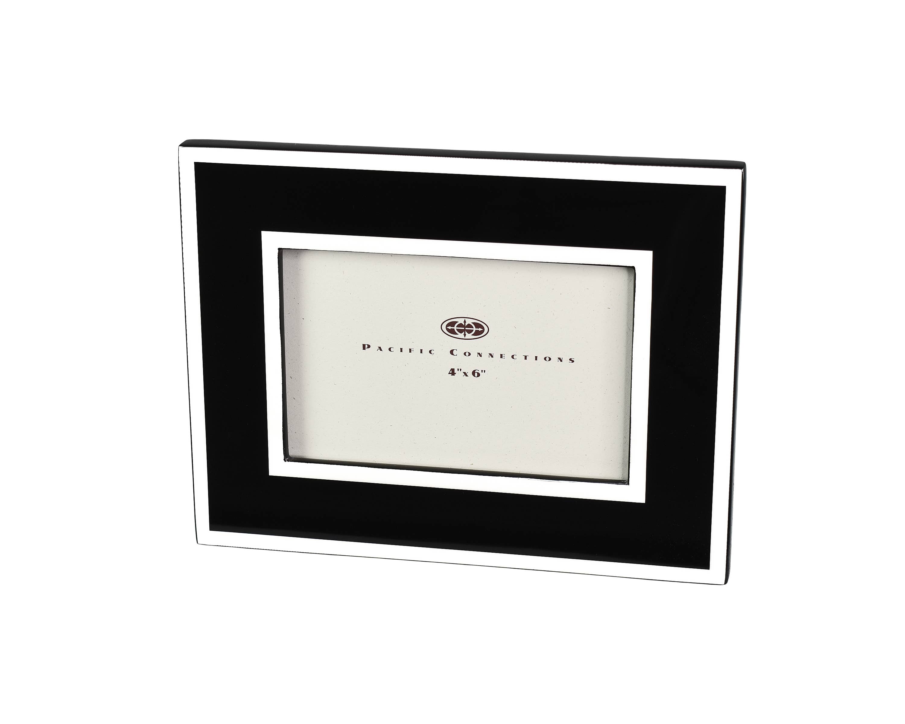 Pacific Connections - Wholesale Picture Frame - Black with White - Picture Frame - PF-4BWT