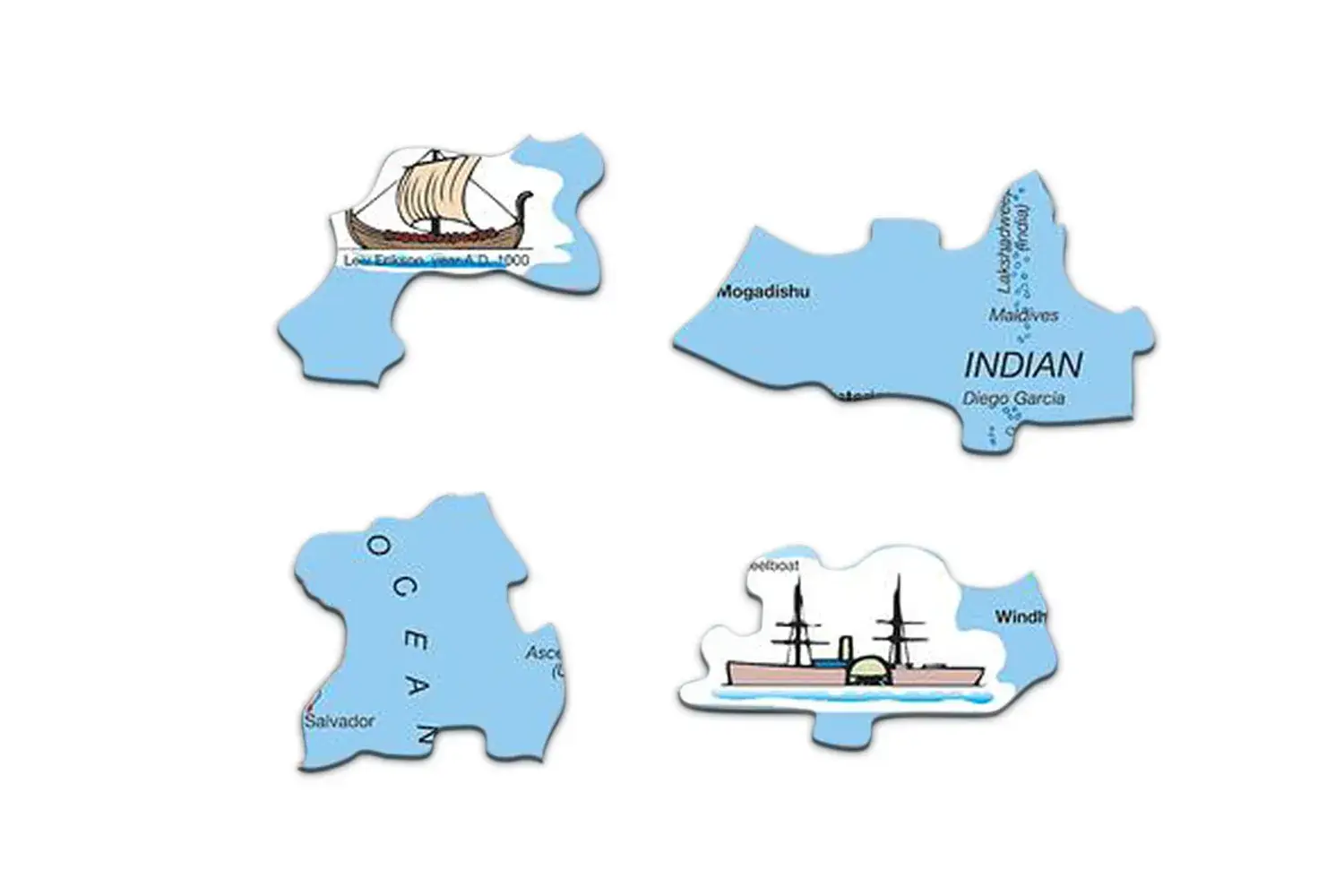 Springbok Puzzle - Vente Puzzle – enfant - Puzzle éducatif pour enfants de 107 pièces World Political3