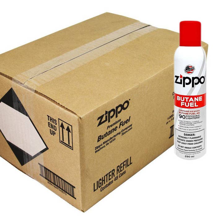 Zippo Premium Butane Fuel 5.82 oz 48-Can #3810 for wholesale by Benhalex
