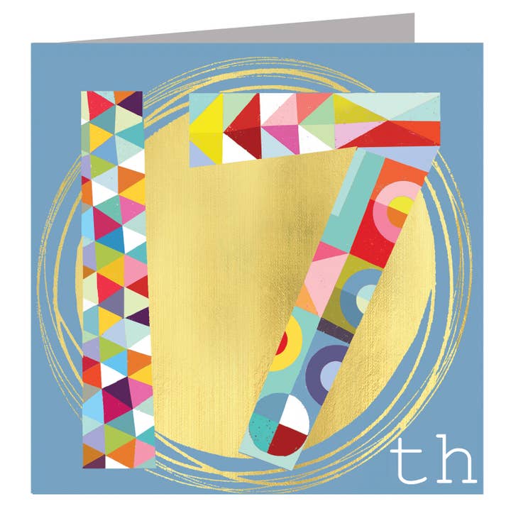 Carte GD17 Gold Foiled Number Seventeen pour la vente par Kali Stileman Publishing