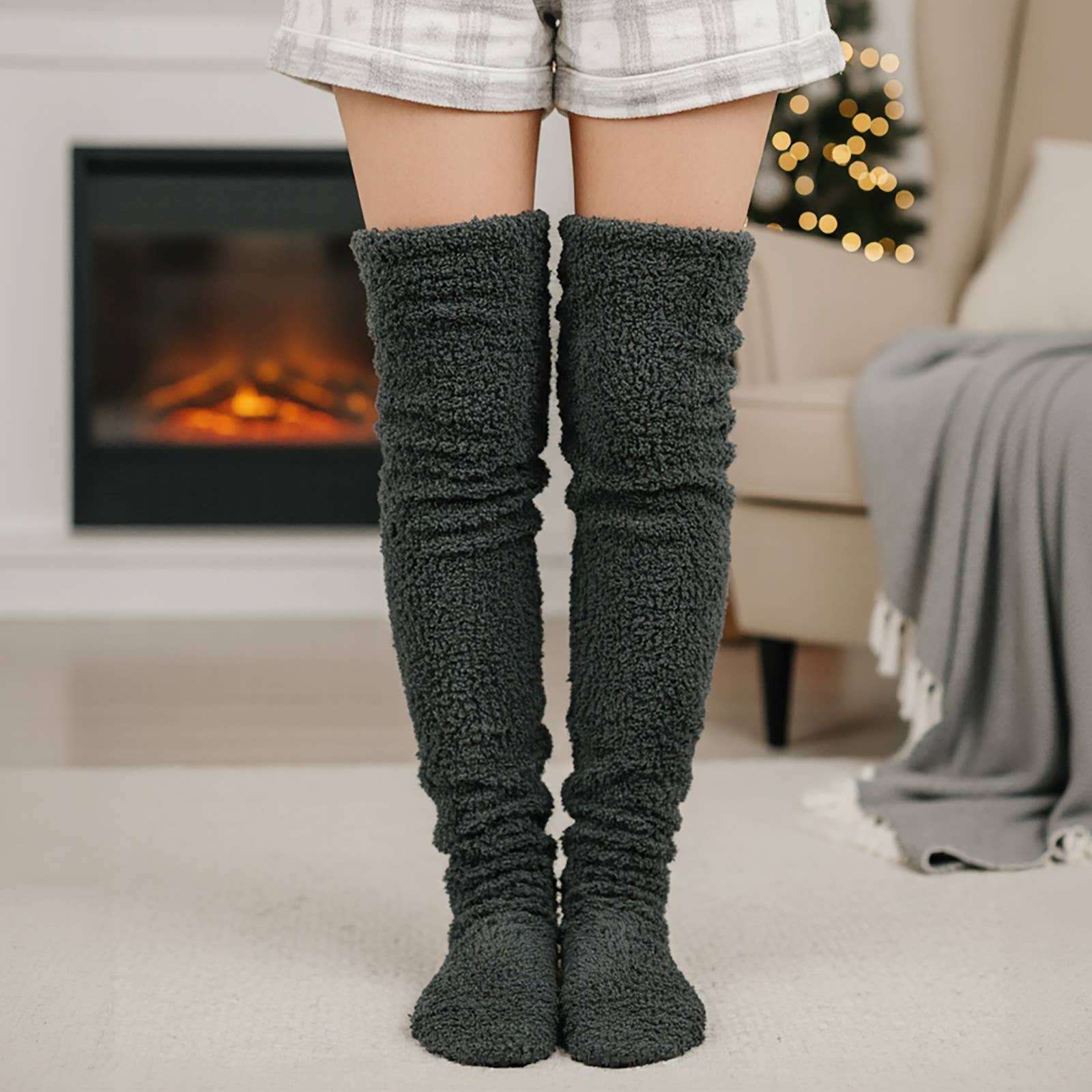 Wrapables.com - Wholesale Socks - Women's - Wrapables Fuzzy Thigh High Leg Warmer Socks14