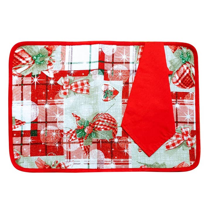 CHRISTMAS padded breakfast set for wholesale by Almatex srl