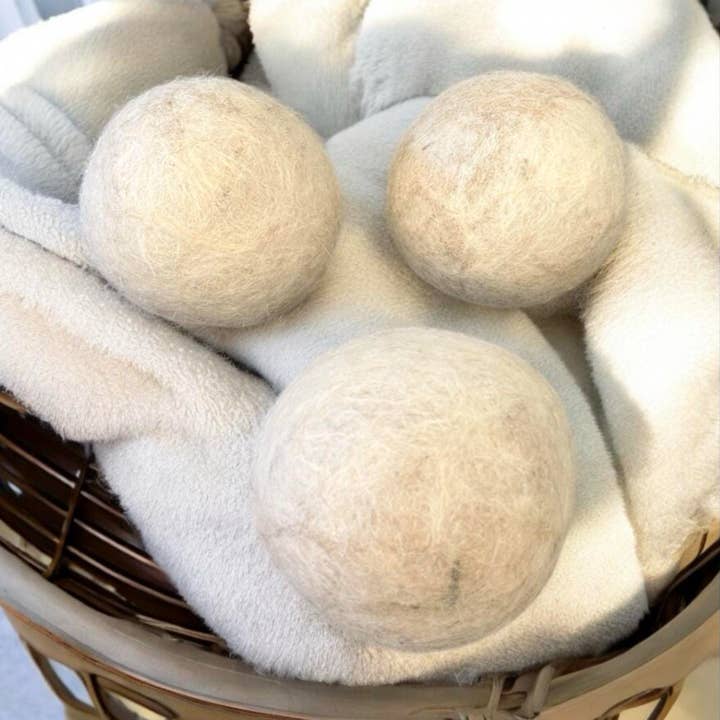 Alpaca Key Farm LLC - Wholesale Dryer Balls - Mega Alpaca Wool Dryer Balls – XL Eco-Friendly Laundry Balls0