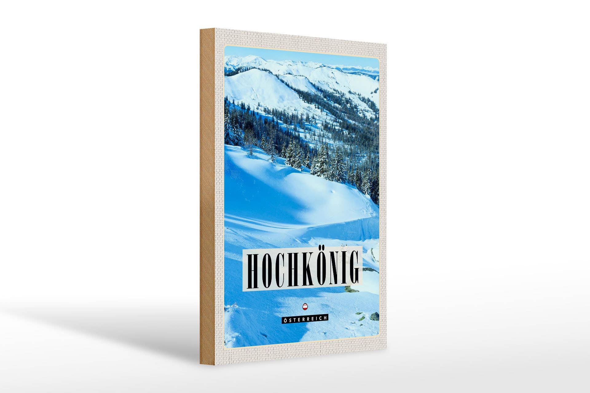 Femer - Wholesale Sign - Hochkönig Ski Slope Winter Snow Travel Wooden Sign 20 x 30 cm0