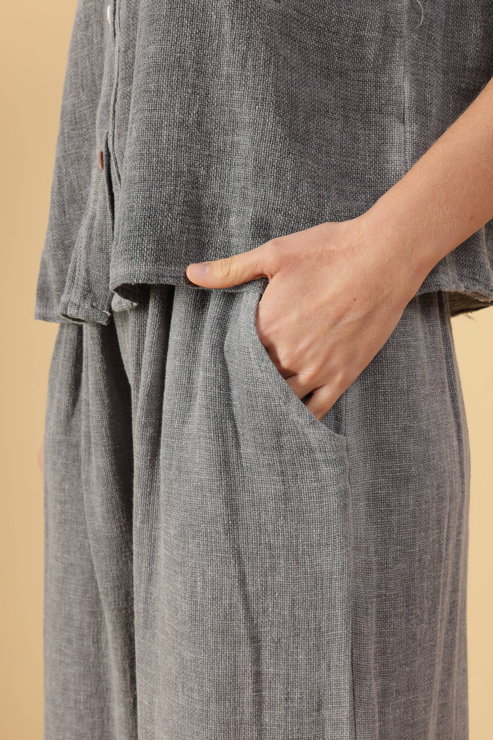 Shyloh – Großhandel Hose – Damen – Leinen-Baumwollhose 2 Taschen 2053218