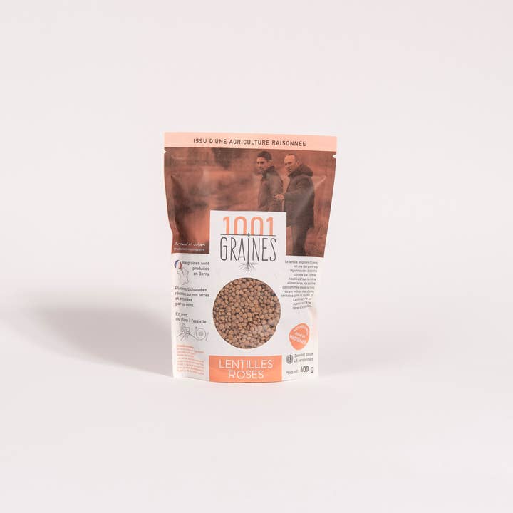 Rosafarbene Linsen 400g für den Großhandel von 1001 GRAINES
