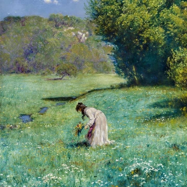 Forest Meadow - Fine Art Framed Canvas Print for wholesale by Maple Hill by Karen