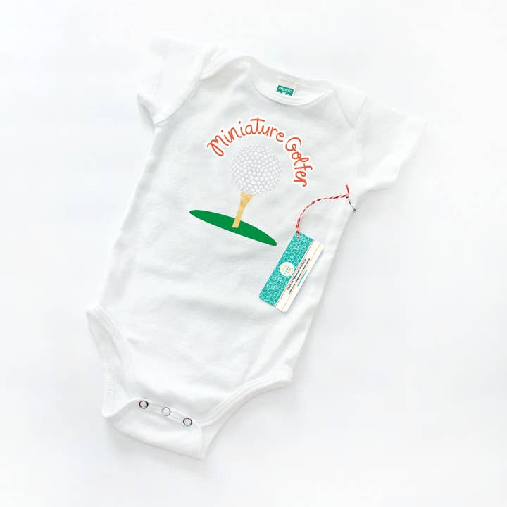 Sunny Day Designs - Wholesale Bodysuit (Non-Footed) - Baby - Miniature Golfer Organic Cotton Baby Onesie0