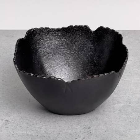 Black Round Bowl,3 for wholesale by India Handicrafts Inc