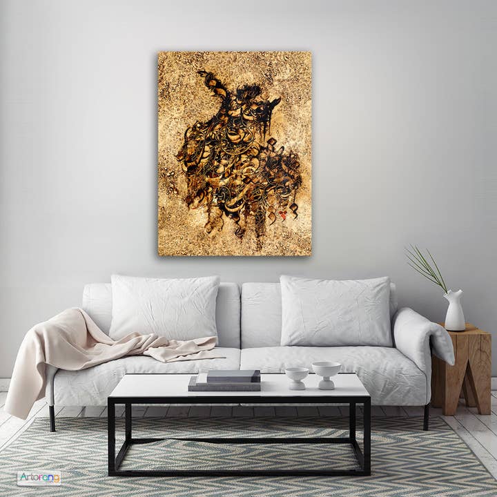 Artorang – Pintura/desenho por atacado – Dança Sufi Antiga e Dervixes Giratórios de Rumi com Pintura de Caligrafia Versão 2
