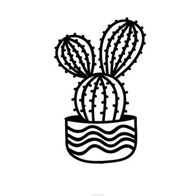 Cactus tijdelijke tattoo, verpakking van 5 voor wholesale door Sioou