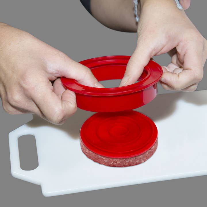 Rigamonti Pietro & Figli srl – Großhandel Küchengerät – Art. 170 LA PRESSELLA Hamburgerpresse - ROT3