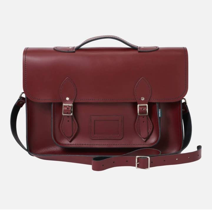 Zatchels - Wholesale Schoudertas - Dames - Leren tas rugzak - Marsala Red - 3 maten