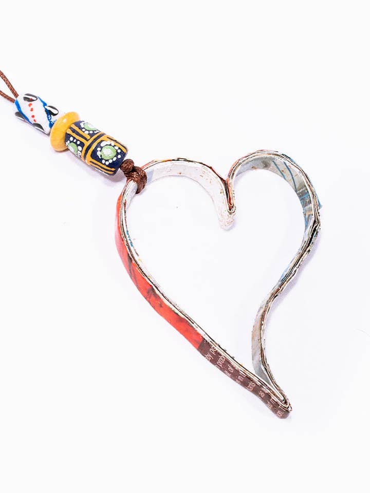 Heart Ornament for wholesale by Grain of Rice Project