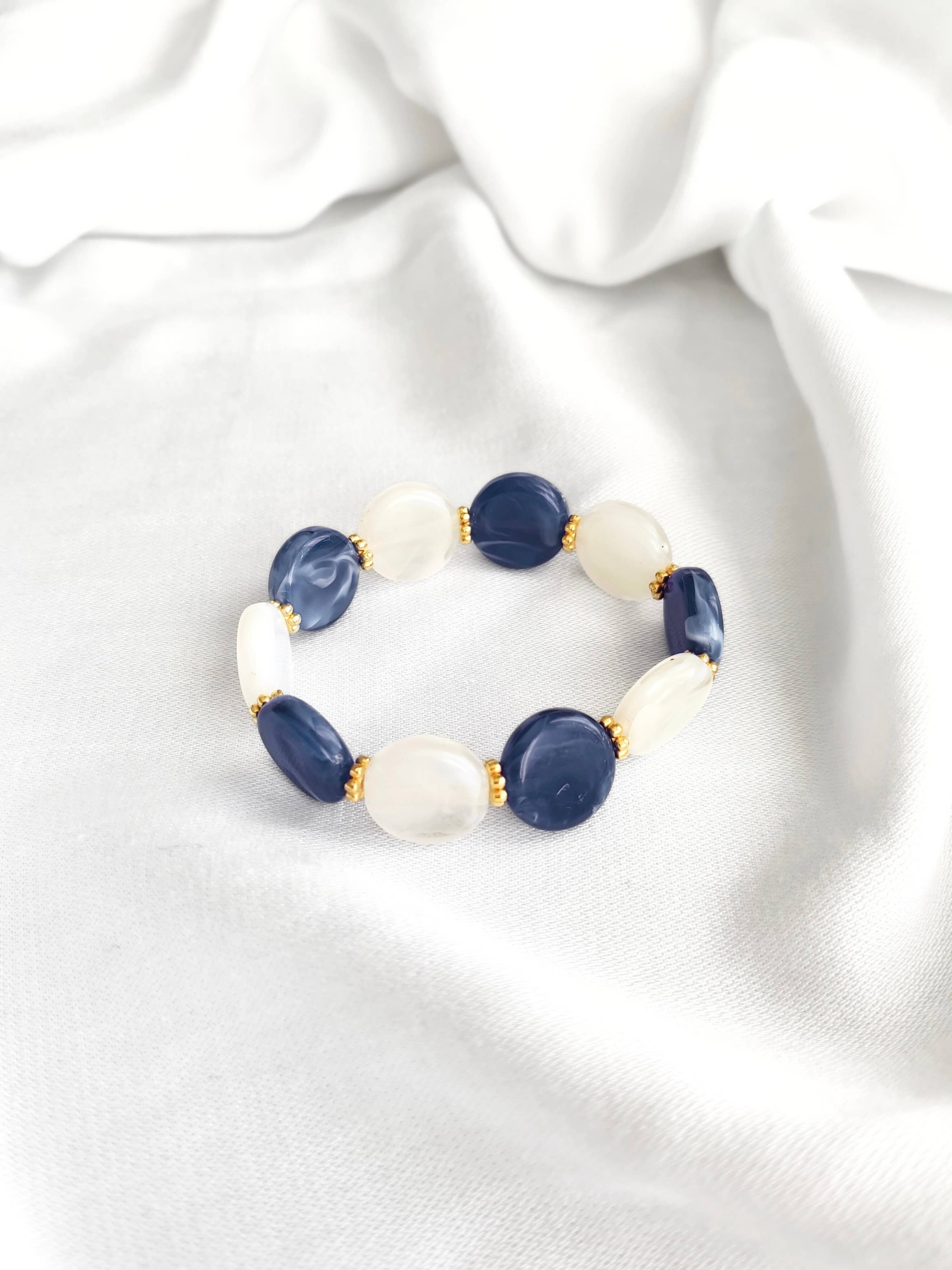 L'Atelier d'Artémis - Vente Bracelet de perles - Bracelet élastique ROMY29