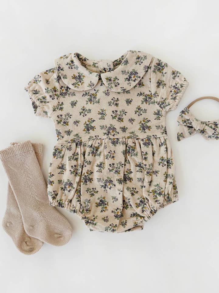 Violetta Floral Romper for wholesale by OLIVE & CRADLE