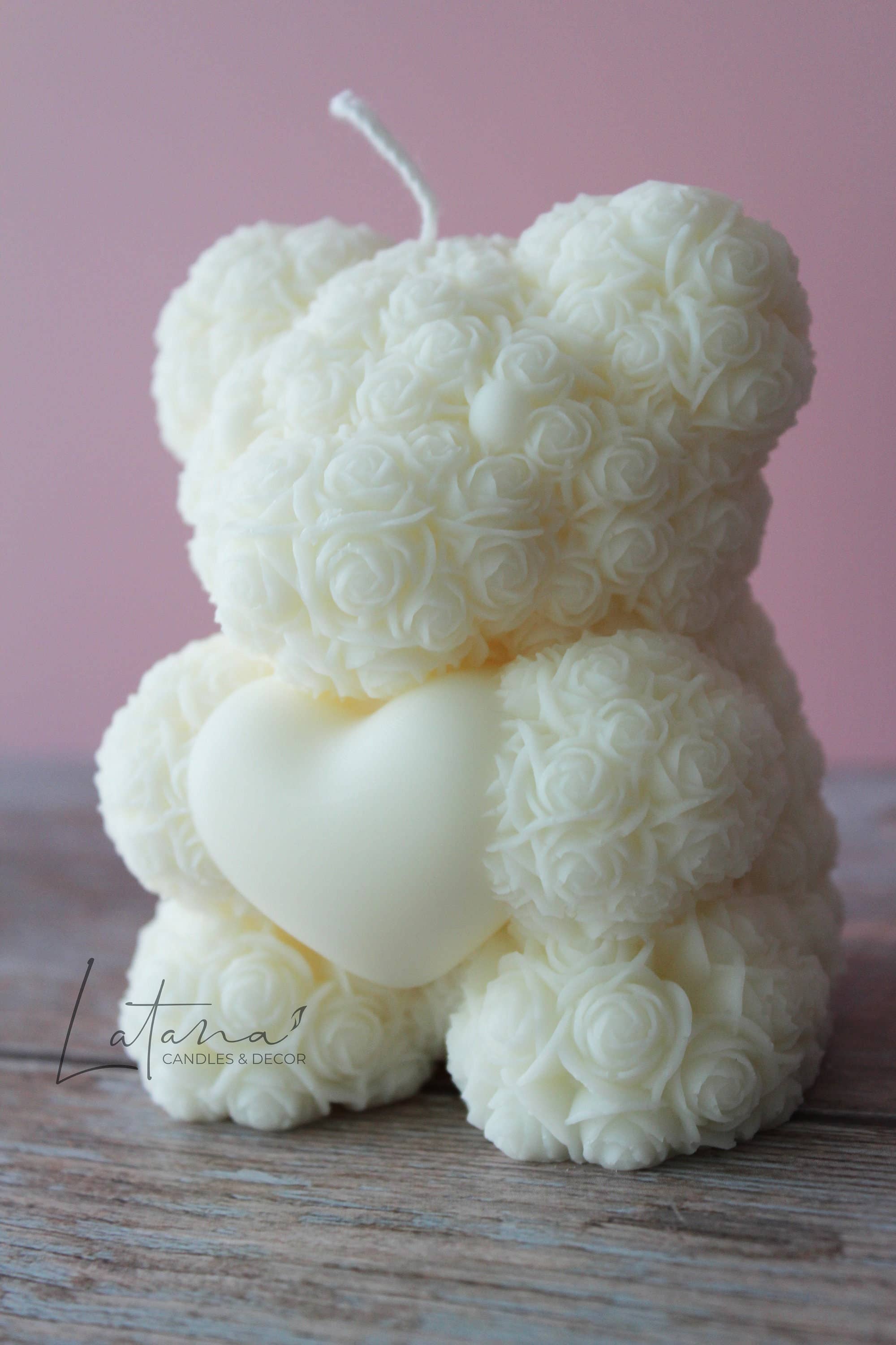Latana Candles - Wholesale Novelty Candle - Rose Teddy Bear Candle - Sweet Fragrance5