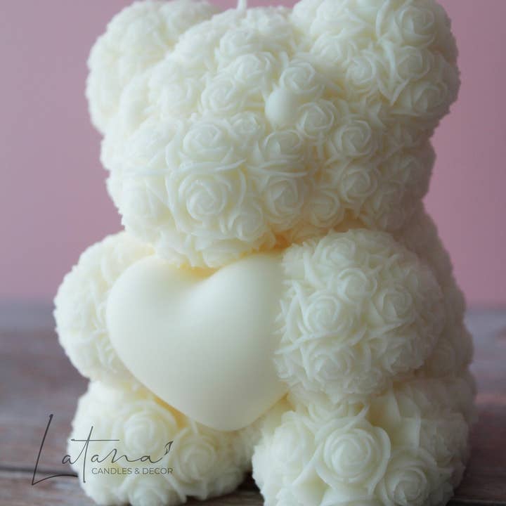 Latana Candles - Wholesale Novelty Candle - Rose Teddy Bear Candle - Sweet Fragrance5