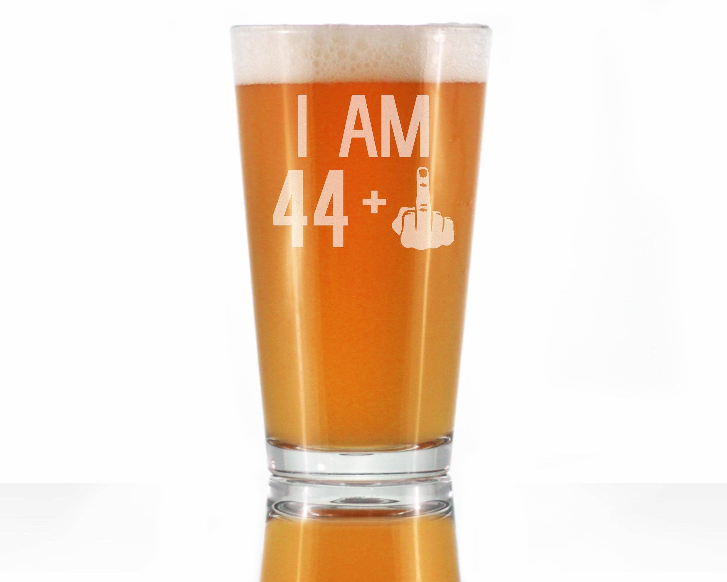 bevvee – Engroshandel Ølglas/krus – 45-års fødselsdagsgaver - 44 langfinger pintglas til øl0