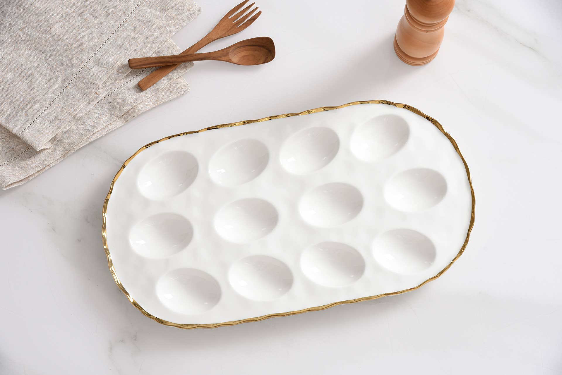 Pampa Bay - Wholesale Egg Cup/Holder - Oval Deviled Egg Tray3