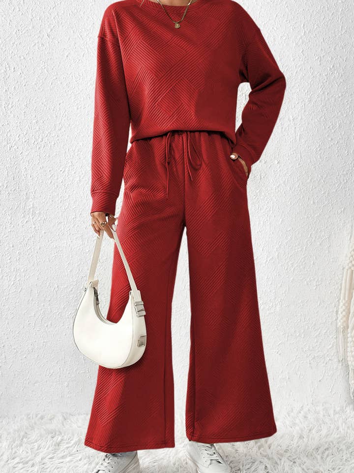 LDC Ultra Loose Textured 2pcs Slouchy Outfit and other Purchase Wholesale zenana sets. Free Returns & Net 60 Terms on Faire trending on Faire.