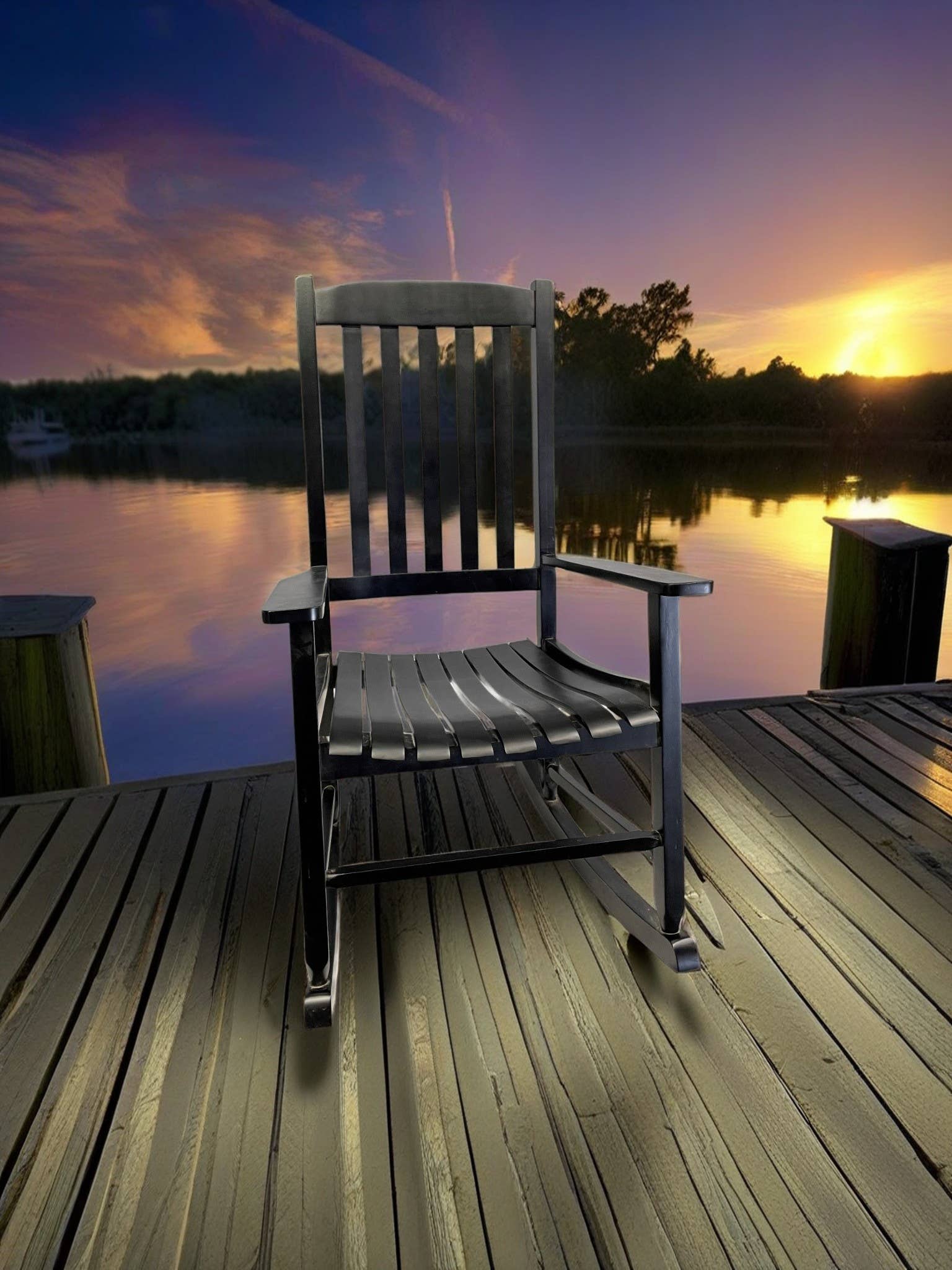 Hinkle Chair Company - Wholesale Rocking Chair - Country Post Porch Rocker 8