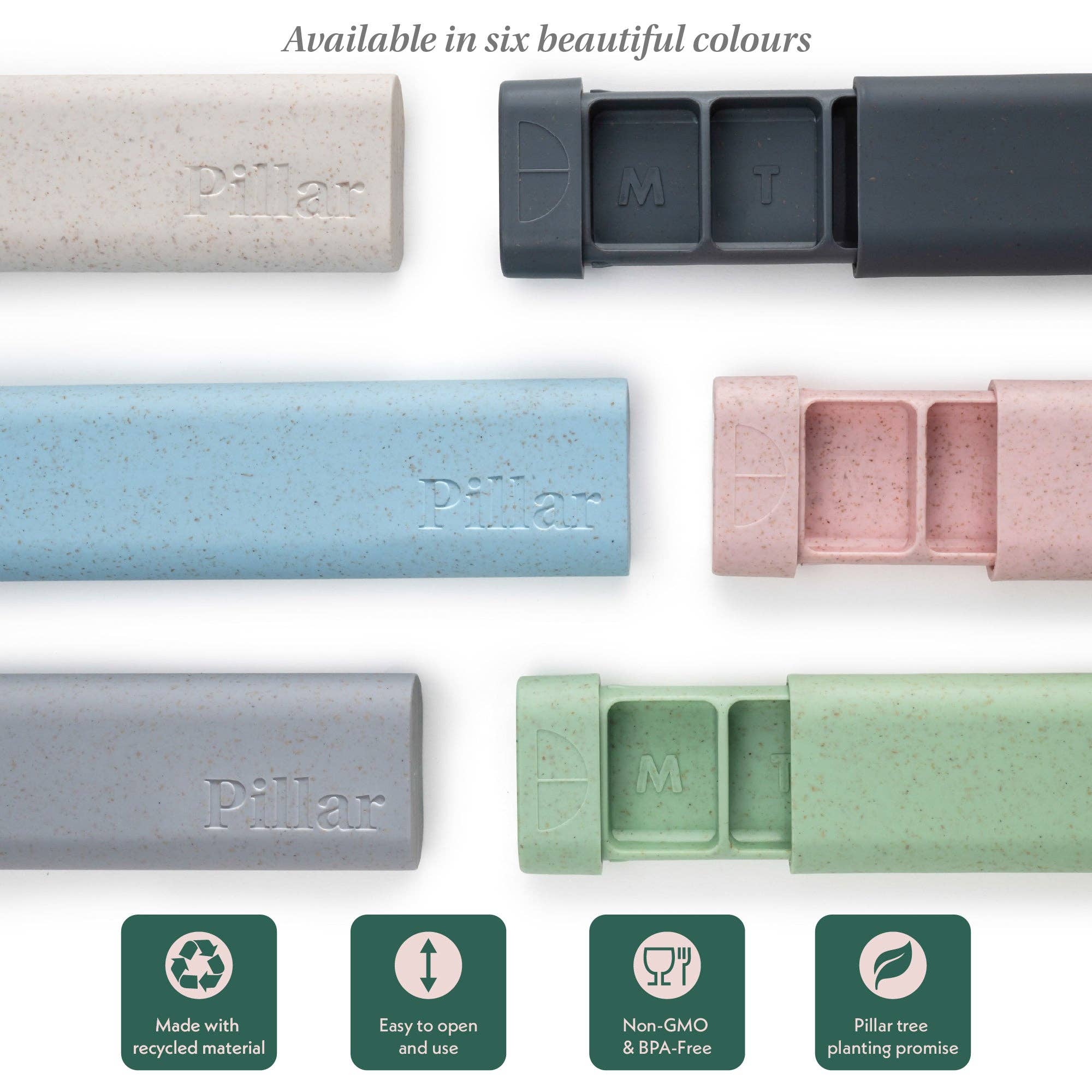 Sequence - Wholesale Pill Organizer - Pillar Plus - XL 7-Day Pill Organiser -Eco-Friendly Material4