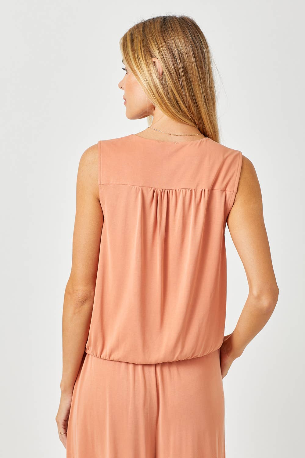 Mystree - Wholesale Blouse - Women's - 60608 Modal Plunging Neck Top15