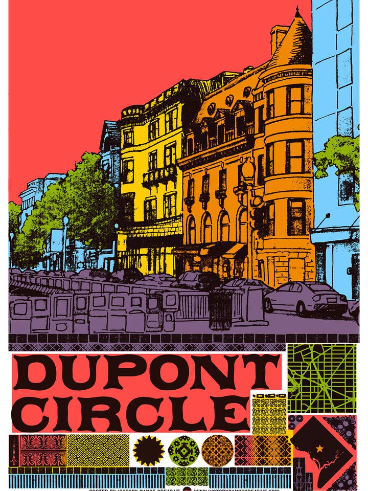 Dupont Circle DC zeefdruk voor wholesale door Victory Dance Creative