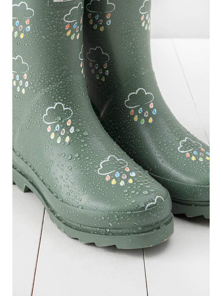 Grass & Air - Wholesale Rain Boots - Women's - Khaki Adult Colour-Changing Winter Wellies1