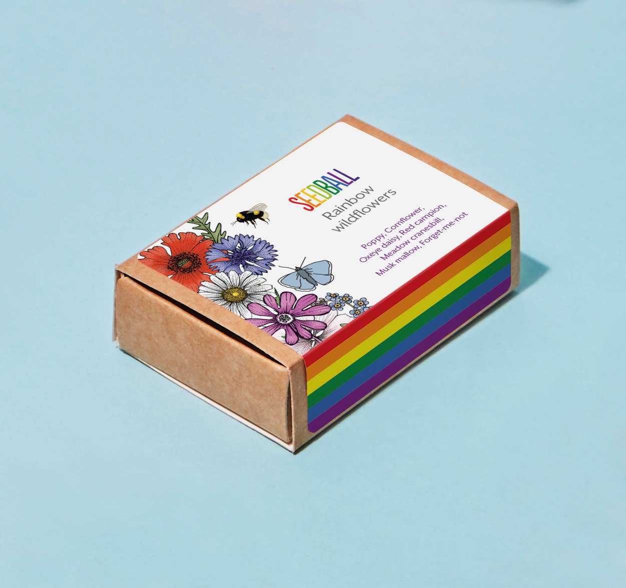 Seedball – wholesale Plant seeds – Pride Rainbow Wildflower Seedball Boxes1