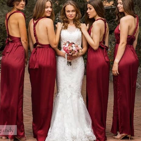 IDENTITY LINGERIE - Wholesale Gown – Women's - Bridesmaid Dresses Silk Satin Dress Multiway Infinity Guest9