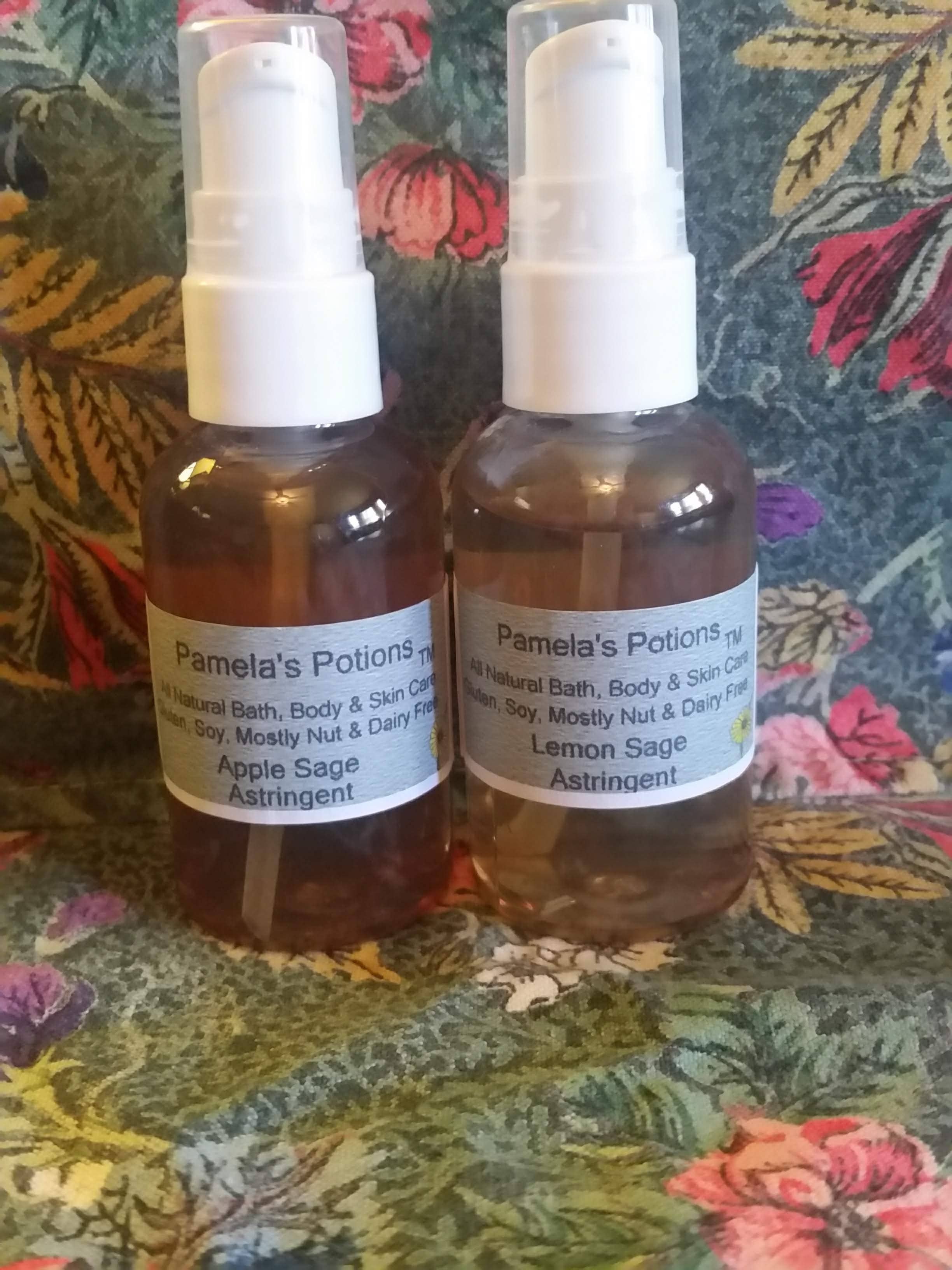 Pamela's Potions All Natural Bath, Body & Skin Care - Wholesale Facial Toner - Apple Sage Astringent1