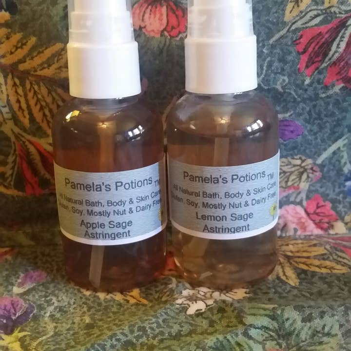 Pamela's Potions All Natural Bath, Body & Skin Care - Wholesale Facial Toner - Apple Sage Astringent1