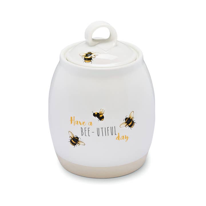 Boîte à thé en céramique Abeilles bourdonnantes pour la vente par Cooksmart