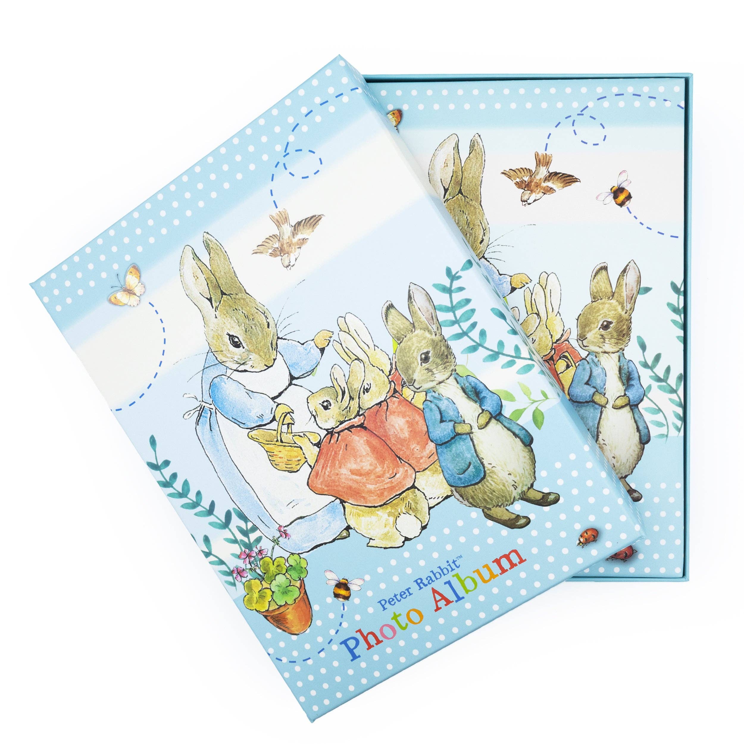 Robert Frederick Ltd – wholesale Photo album – Child & baby – Peter Rabbit Portrait Photograph Album in Gift Box - Holds 100 Photos1