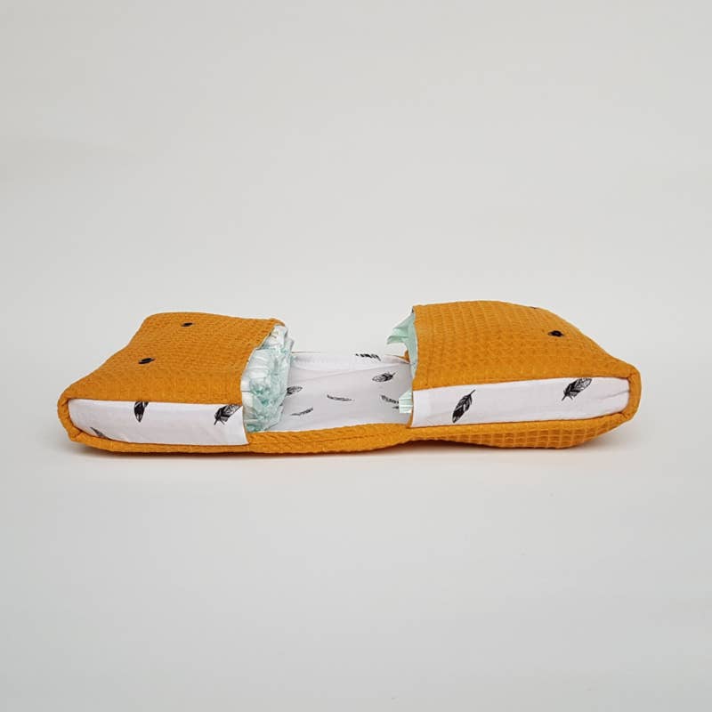 ByTasha - Wholesale Clutch Bag - Women's - Luieretui Veertjes/Wafel Okergeel2