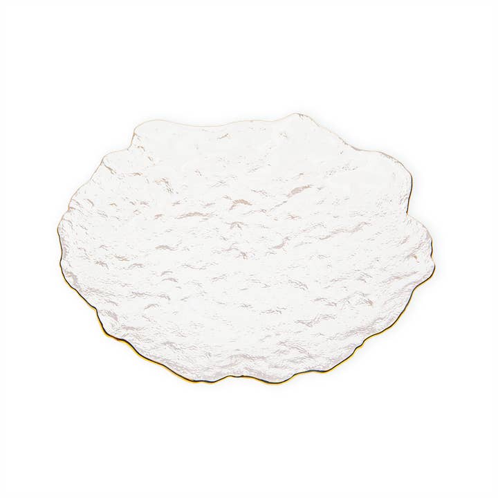The Royal Standard - Wholesale Salad plate - Saint Germain Salad Plate Clear/Gold 5.7x.7x5.51