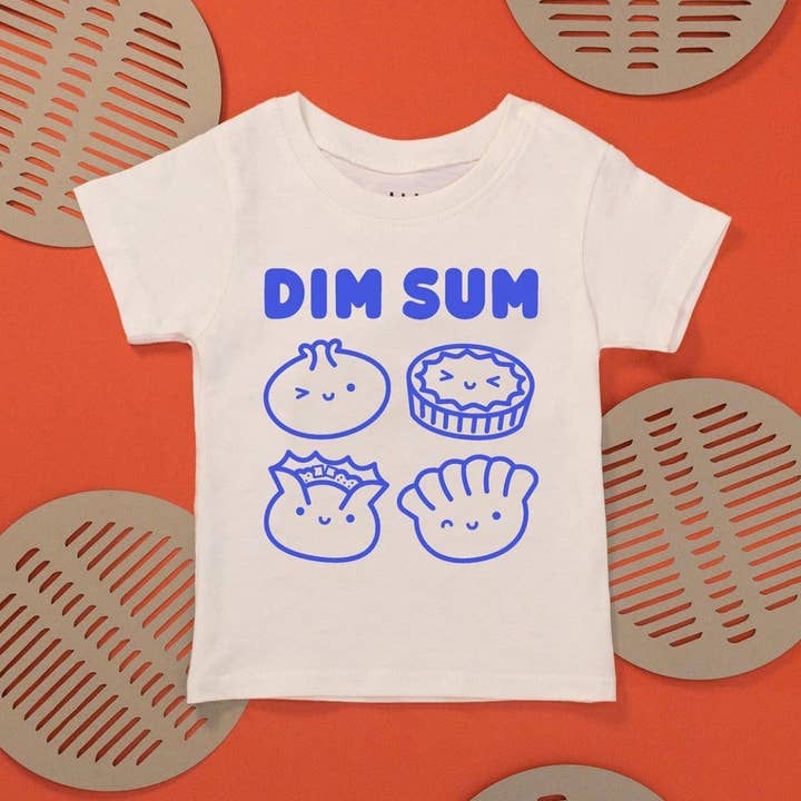 Camiseta estampada Kawaii Dim Sum para niños para venta al por mayor de Mochi Kids