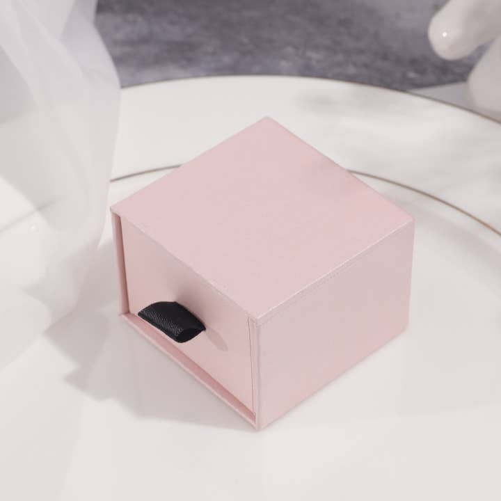 Zakka - Wholesale Sieradendoos/organizer - Zakka hoge kwaliteit sieradendoosje met lade en lintgreep in blush roze