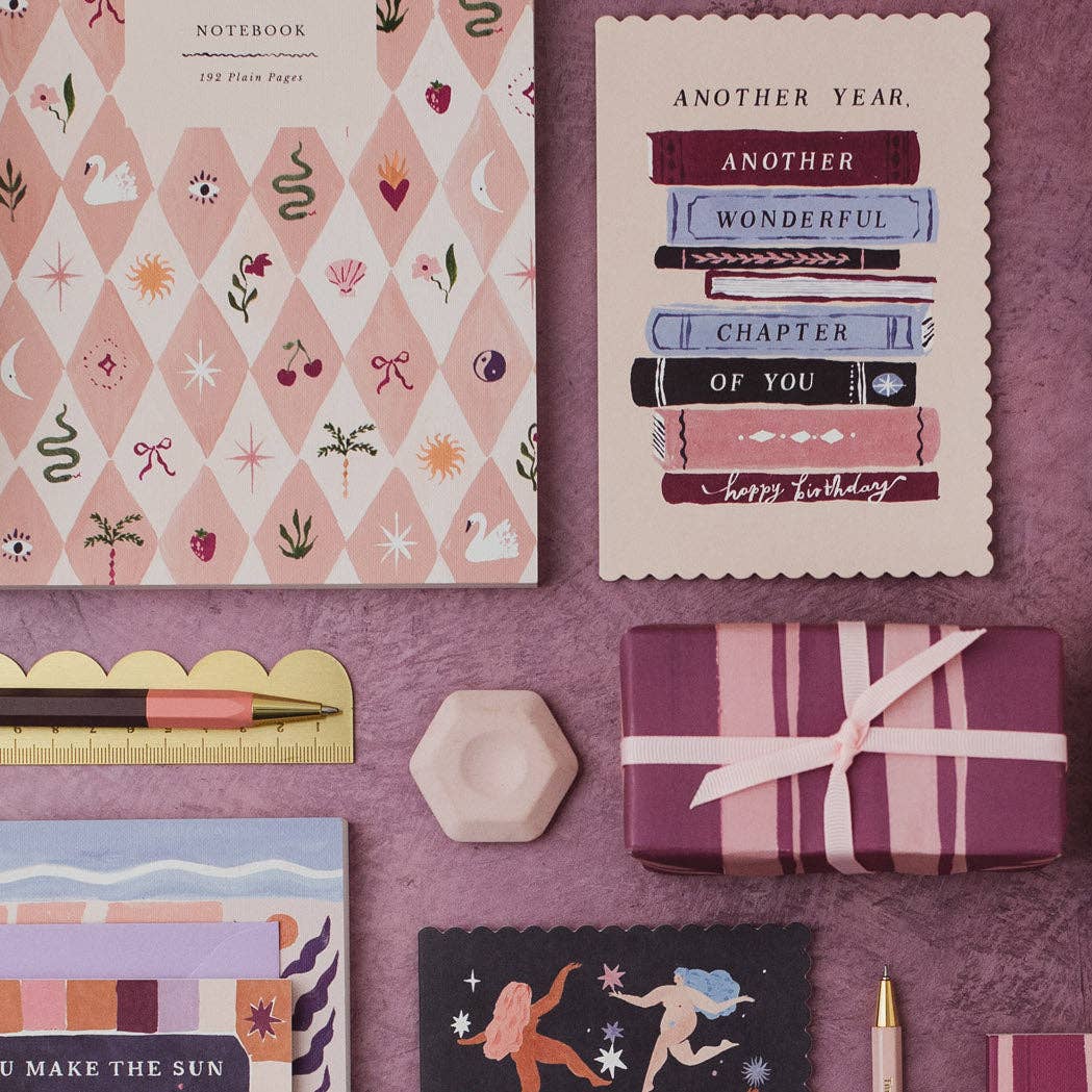 Sister Paper Co. - Wholesale Notebook - Blush Harlequin Notebook | Plain Page Journal | Notebooks2