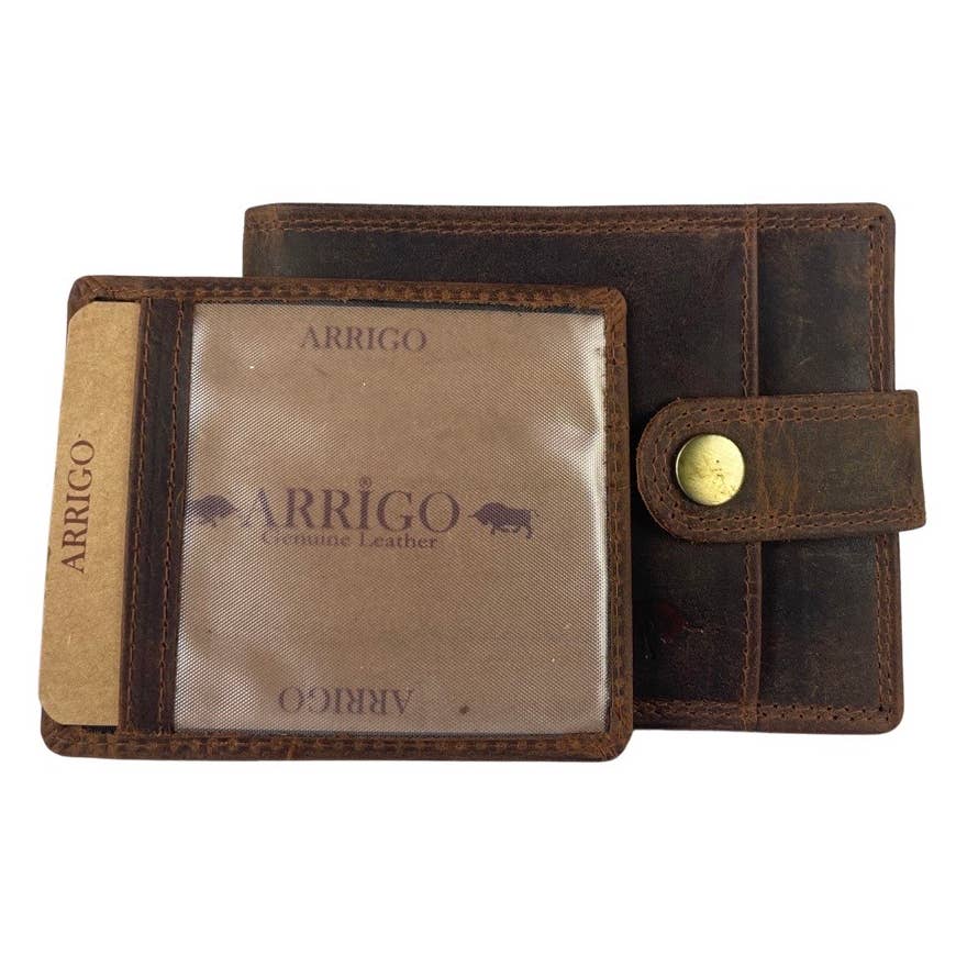Arrigo - Wholesale Wallet - Men's - Billfold Men Wallet - Buffalo Leather - RFID11
