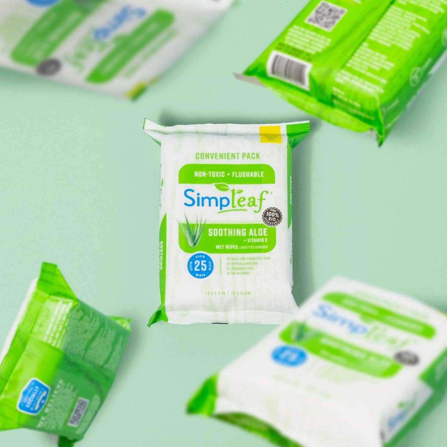 Simpleaf Brands - Wholesale Face & Body Wipes - Flushable Wipes, 25 Count18