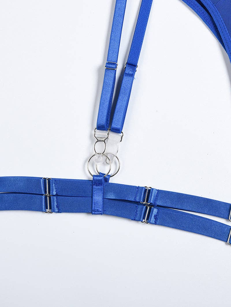 Tourtiwi - Wholesale Lingerie Bodysuit - Women's - Sexy Mesh Halter Lingerie Bodysuit46