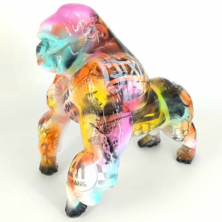 GORILA 24H LE MANS - Handmålad konstfigur för wholesale av JULIARTE