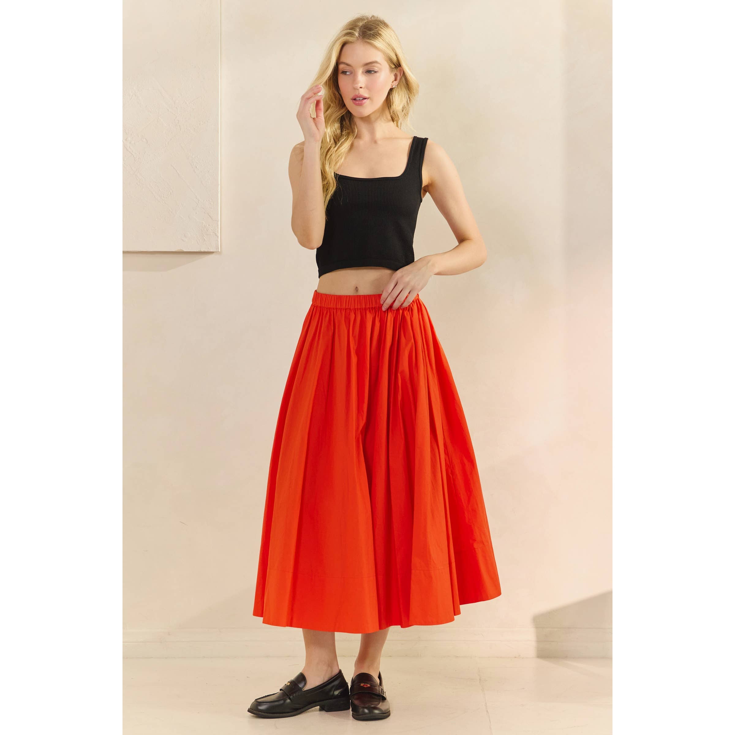 Veveret - Wholesale Skirt - Women's - Midi Pull on Skirt20