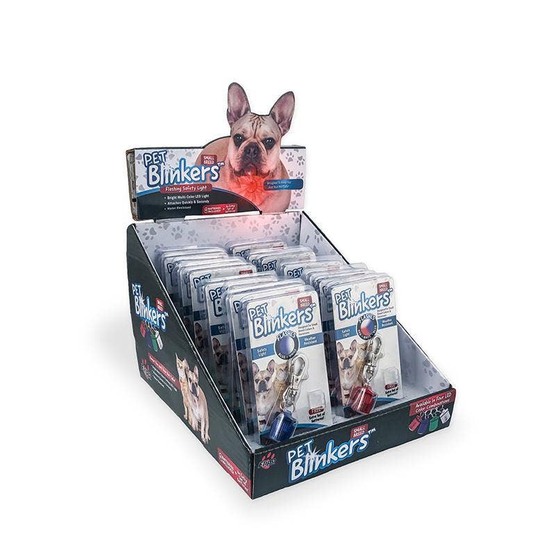 Flipo Group, Ltd. - Wholesale Pet Collar - Dog - Pet Blinkers™ Small Breed Pet Safety Light - 20 pc. display4